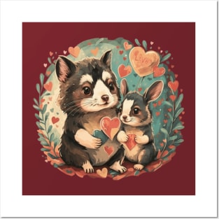 Cute lovely animals cute animals valentines day gift ideas for kids and adults Posters and Art